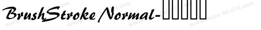 BrushStroke Normal字体转换